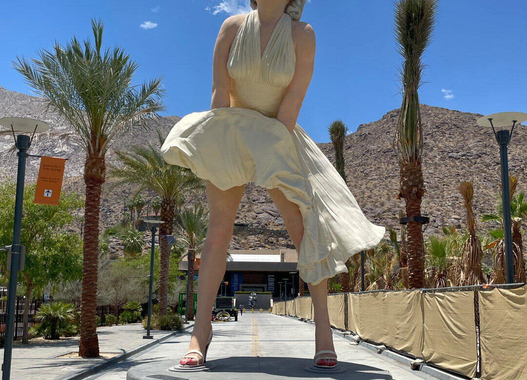 Statua Monroe w Palm Springs