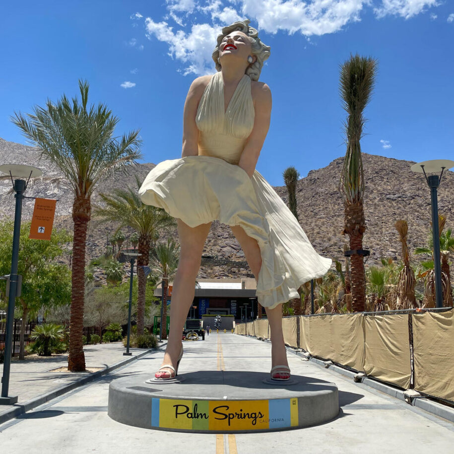Statua Monroe w Palm Springs