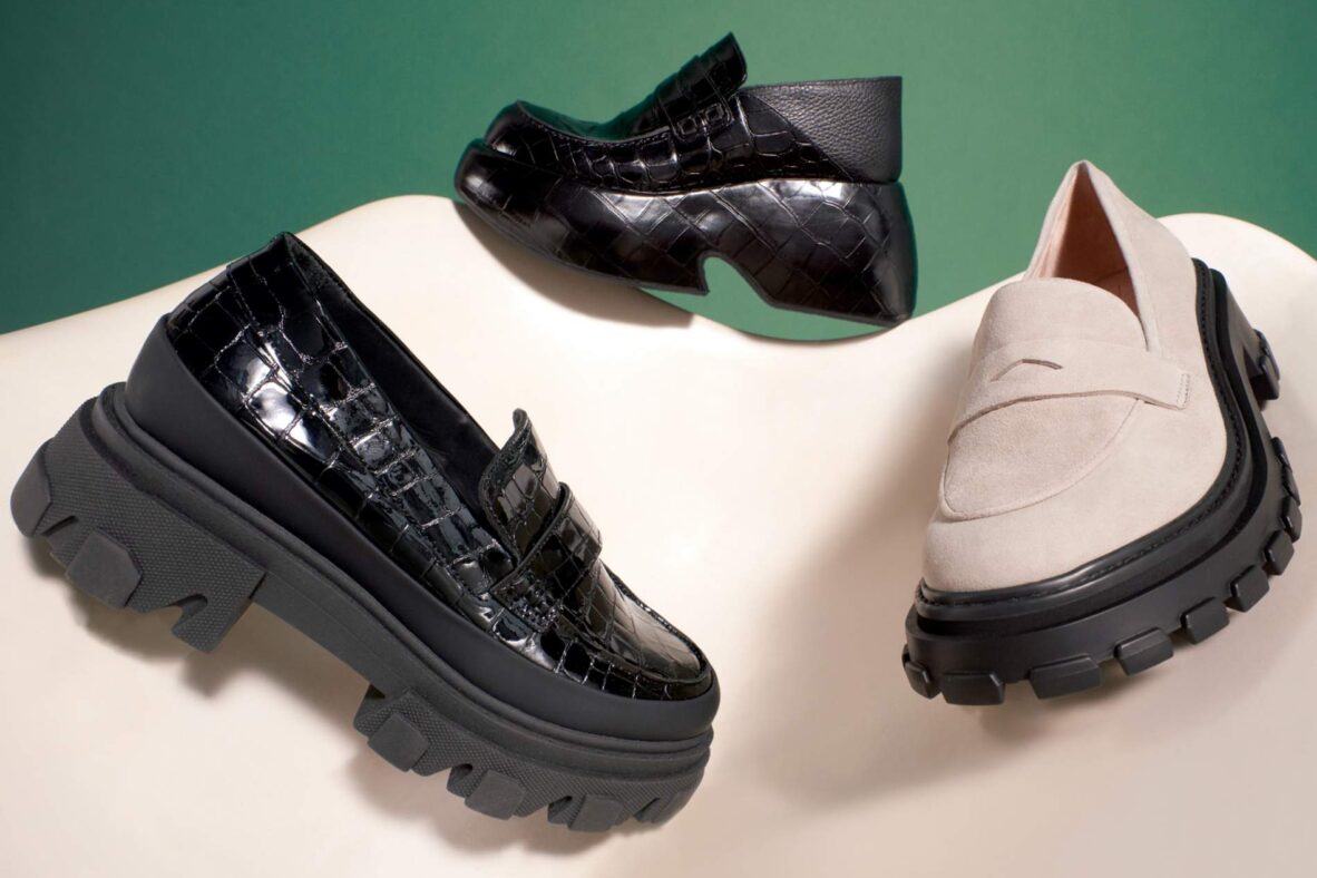 chunky loafers buty moda stylizacje