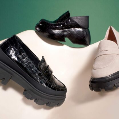 chunky loafers buty moda stylizacje